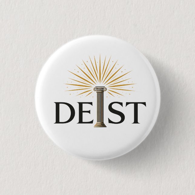 Deist - Deism Enlightenment Philosophy Button (Vorderseite)