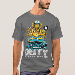 Deity of Beat Making Ganesha DJ Turntable Music T-Shirt