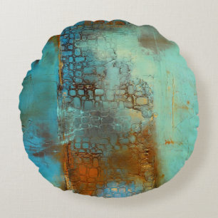 Deja Blau Rundes Kissen