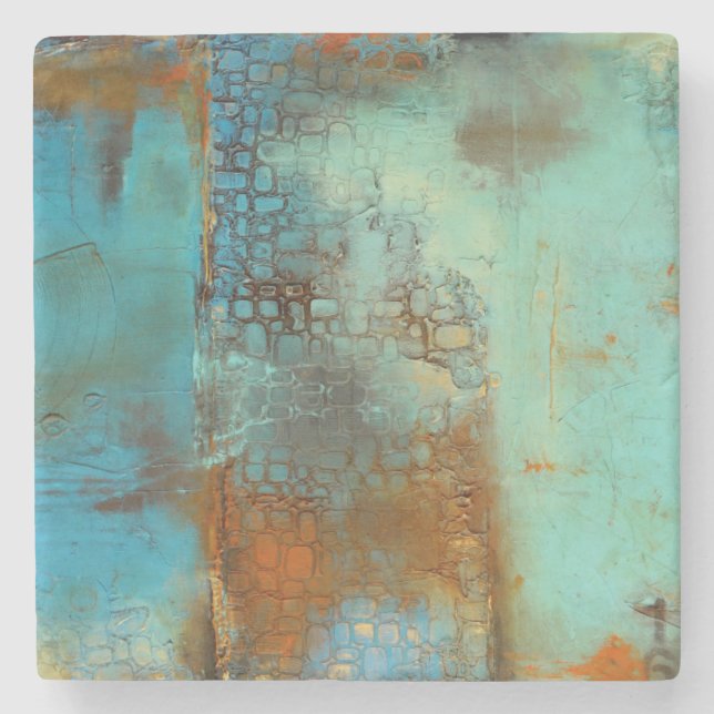 Deja Blue Steinuntersetzer (Vorderseite)