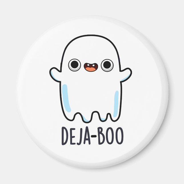 Deja Boo Funny Ghost Pun Magnet (Vorne)