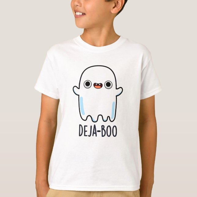 Deja Boo Funny Ghost Pun T-Shirt (Vorderseite)