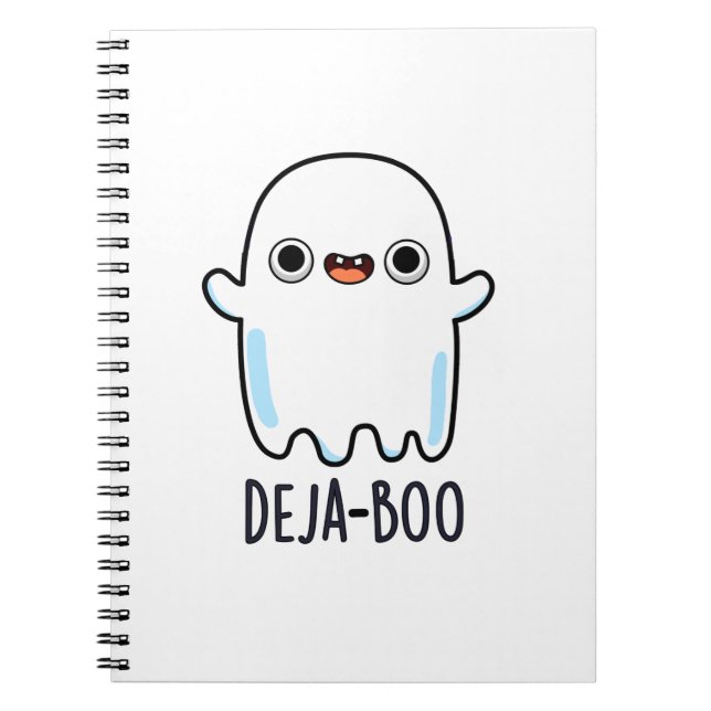 Deja Boo Niedlich Halloween Ghost Pun Notizblock (Vorderseite)