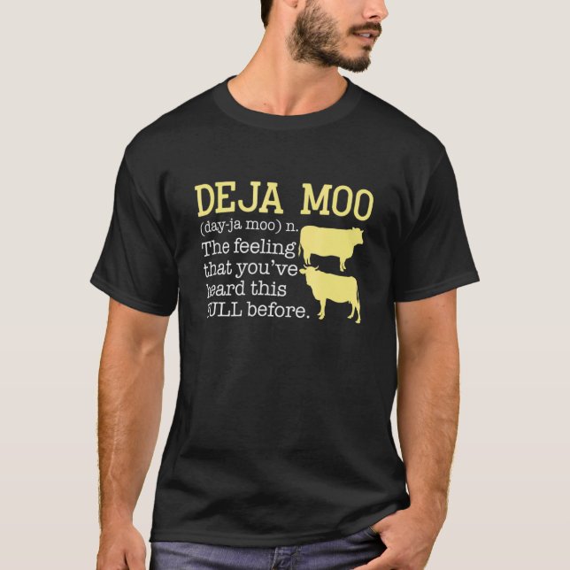 Deja Moo Kuh T-Shirt (Vorderseite)