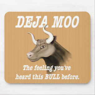 Deja Moo Spaß Mousepad
