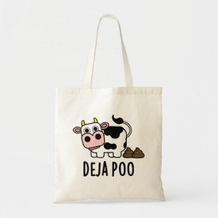 Deja Poo Funny Cow Kack Pun Tragetasche
