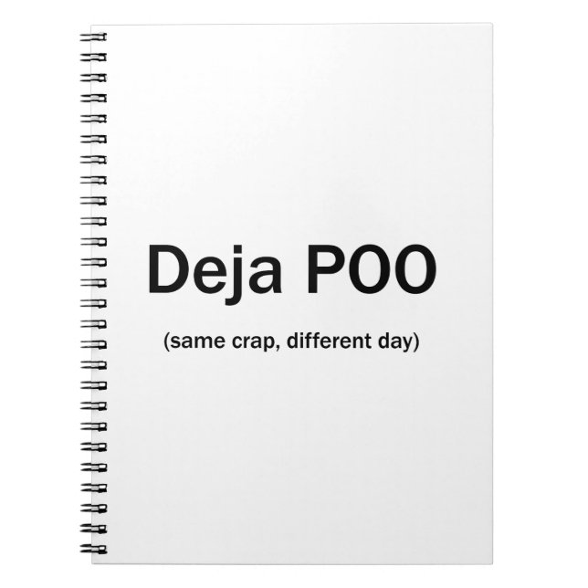 Deja Poo Notizblock (Vorderseite)