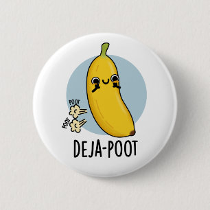 Deja-poot Funny Banana Doppelte Furz Puff Button