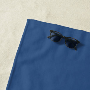 Déjà Vu Blau Frühlings-Saison Einheitsfarbe Strandtuch