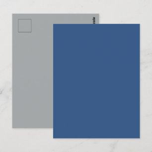 Déjà Vu Blaue Frühlings-Saison Uni-Farbe Postkarte