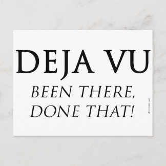 Deja Vu Postkarte