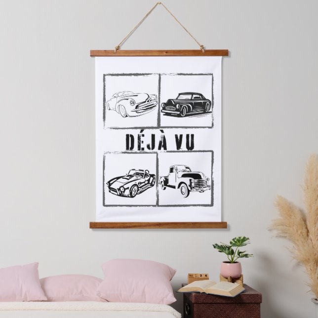 Déjà vu.w. wandteppich mit holzrahmen (Schlafzimmer)