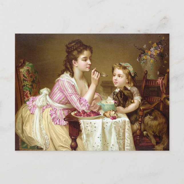Déjeuner à trois postkarte (Vorderseite)