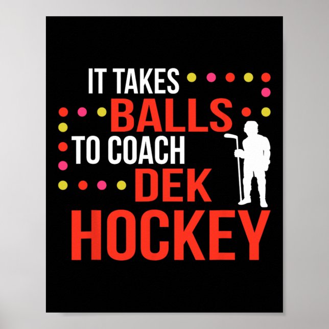 Dek Hockey Coach Poster (Vorne)