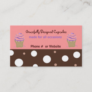 Dekadente Cupcakes Visitenkarte