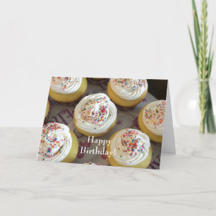Dekadente Cupcakes zum Geburtstag Karte