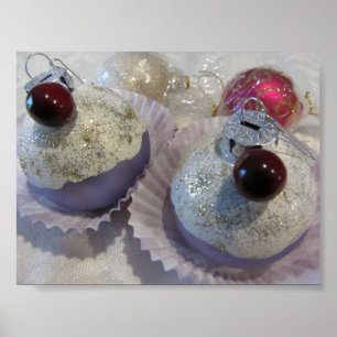 Dekadente Weihnachts-Cupcakes Poster