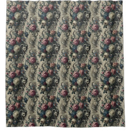 Dekadenzblättern - gotisches Barock Duschvorhang