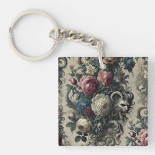 Dekadenzblättern - gotisches Barock Schlüsselanhänger
