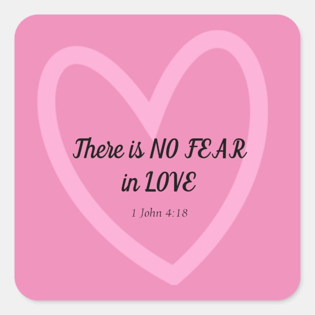 Dekal Quadratischer Aufkleber (Vorderseite)