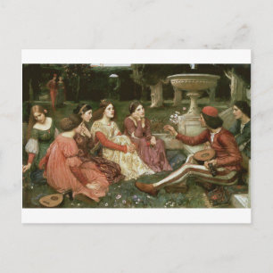 Dekameron von John William Waterhouse (1916) Postkarte