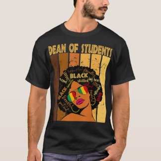 Dekan der Schüler Afro American Black Histo T-Shirt
