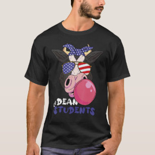 Dekan der Studenten  Kindergarten Kuh Dankbarkeit  T-Shirt