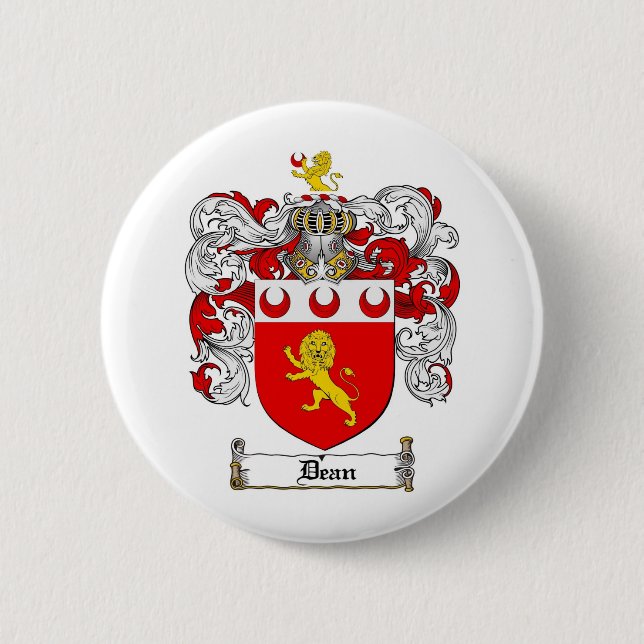 DEKAN FAMILIENWAPPEN - DEKAN WAPPEN BUTTON (Vorderseite)