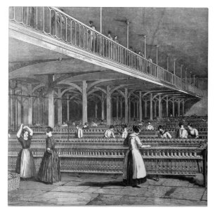 Dekan Mills - der Verdoppelungs-Raum, 1851 (litho) Fliese