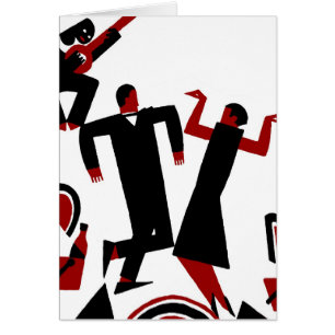 Deko 1925, der Paare tanzt