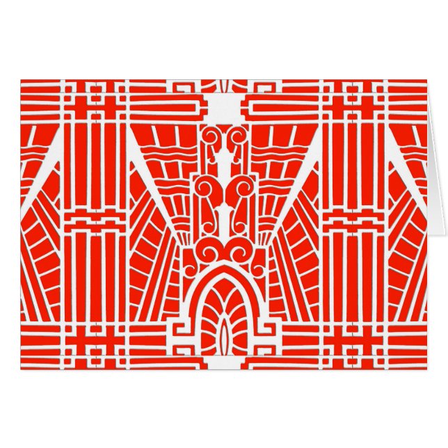 Deko Architectural Pattern, Mandarin Orange (Vorderseite (Horizontal))