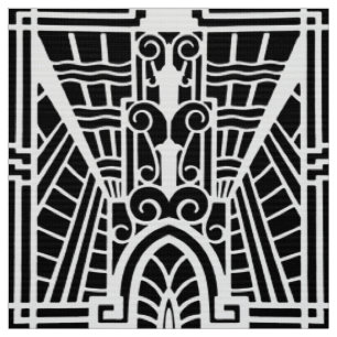 Deko-Architekturmuster, Schwarzweiss Stoff