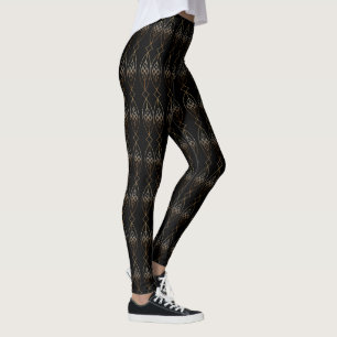 Deko aus Schwarz und Gold Leggings