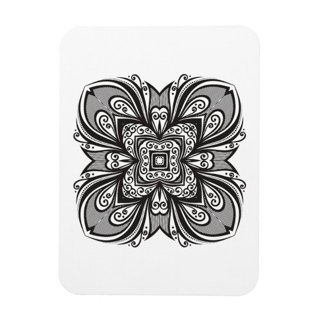 Deko Black Square Inspiriert Magnet (Vertikal)