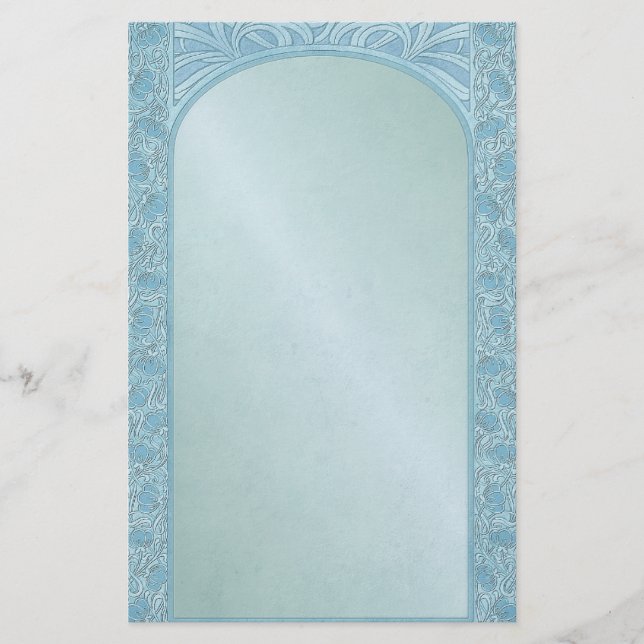 Deko Blue - Stationery Briefpapier (Vorderseite)