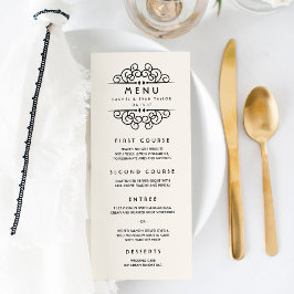 Deko Blüh Wedding Menu Menükarte