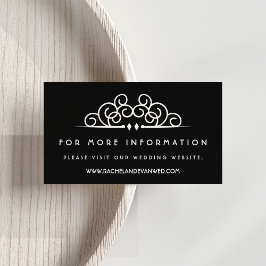 Deko Blüh Wedding Website Begleitkarte
