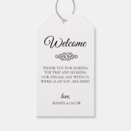 Deko Blüh Wedding Welcome Bag Geschenkanhänger