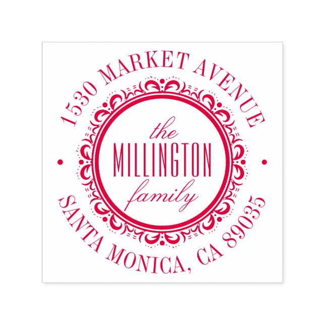 Deko Blühe Rücksendeadresse Permastempel (Design)