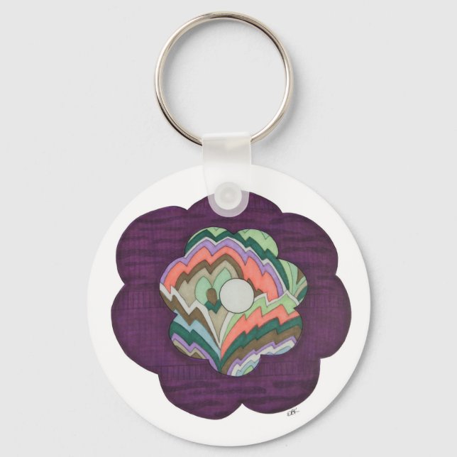 Deko Blume Schlüsselanhänger (Vorderseite)