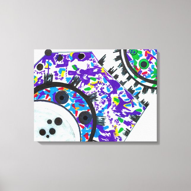 Deko Cogs Canvas Print (Vorderseite)