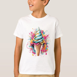 Deko Delights: Retro-Inspiriert Eiskremskone T-Shirt