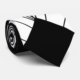 Deko-Design in Schwarz-Weiß Krawatte