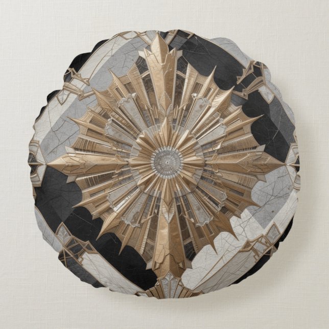 Deko Elegance Rundes Kissen (Vorderseite)