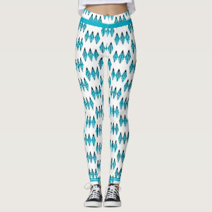 Deko-Element in aquamarinen grünen Leggings