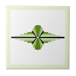 Deko-Elemente in mossartigen Grüntönen Fliese