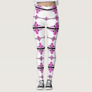 Deko-Elemente in pastellrosa Leggings