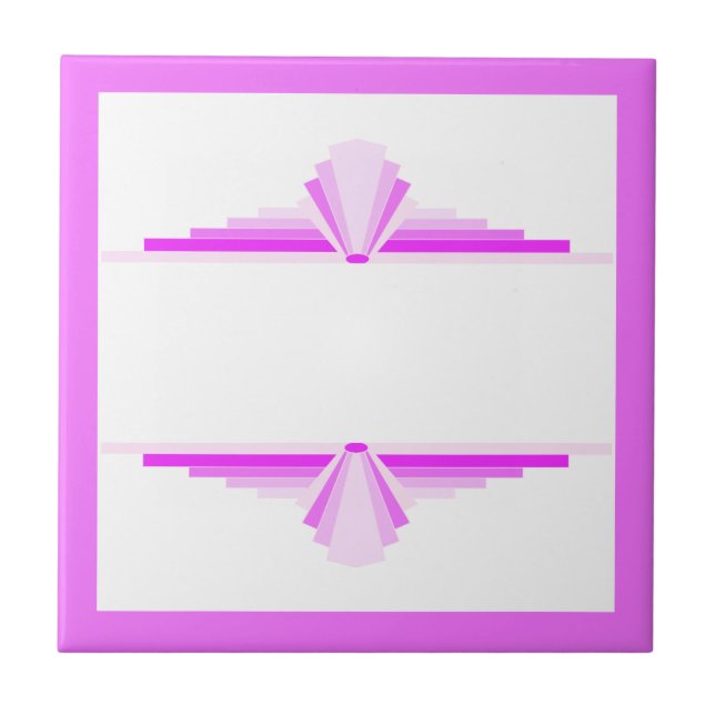 Deko-Elemente in rosa Fliese (Vorderseite)