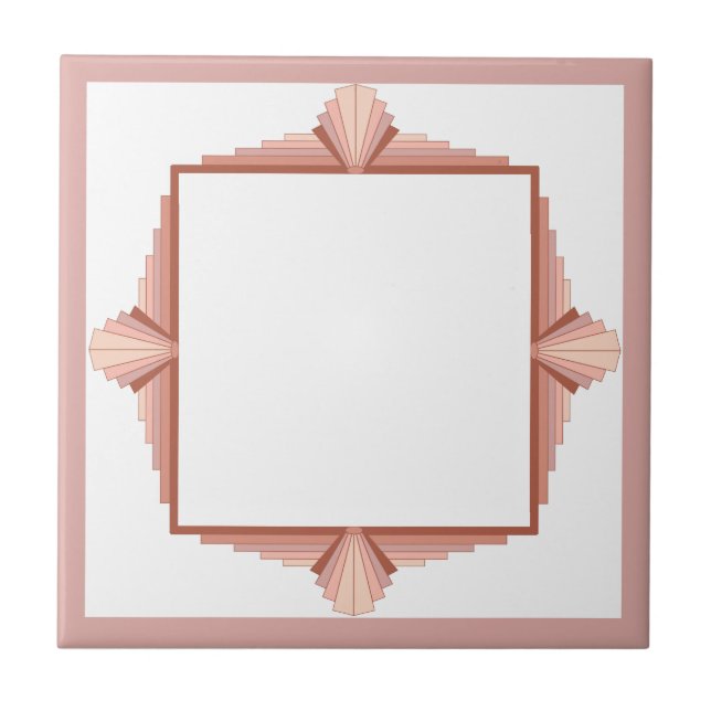 Deko-Elemente in Rose Fliese (Vorderseite)