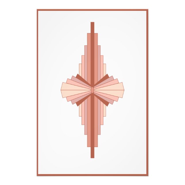 Deko-Elemente in Rose Fotodruck (Vorne)